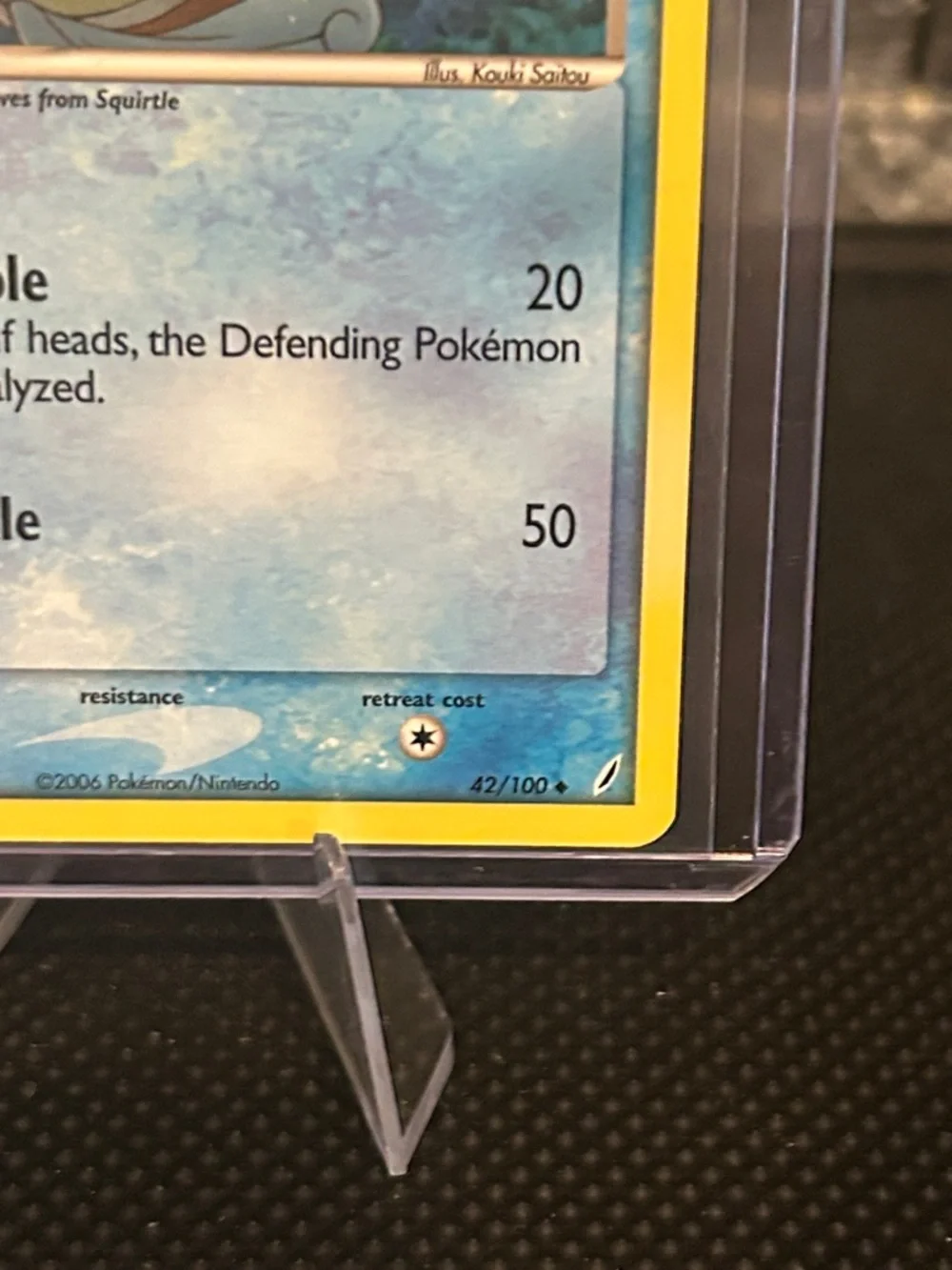 Pokemon Wartortle Non-Holo 42/100 from Vintage EX Crystal Guardians Set‎ (2006)